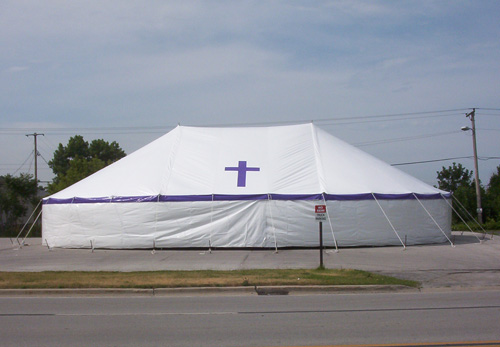 Korsets Vei med nytt telt